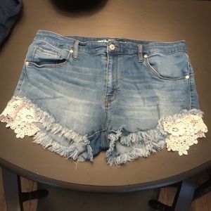 Denim High Rise super stretchy Shorts
